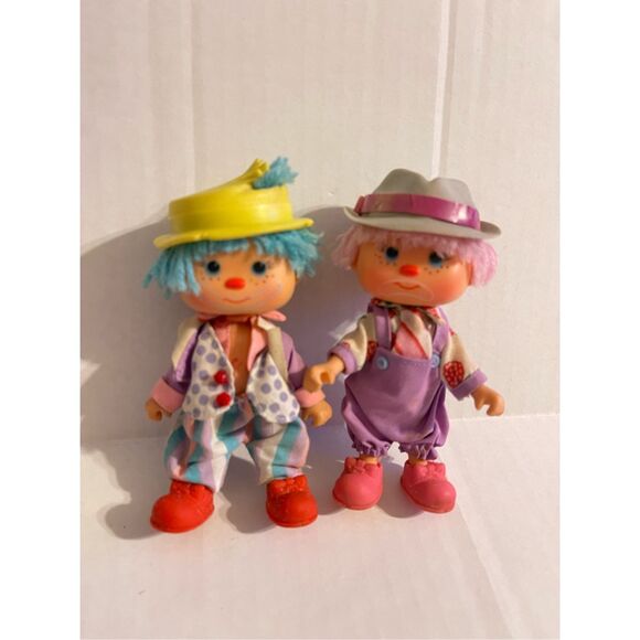 Two Vintage Picka Berry Circus Clowns Strawberry Shortcake Patches dolls - Picture 1 of 7